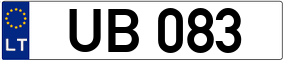 Trailer License Plate